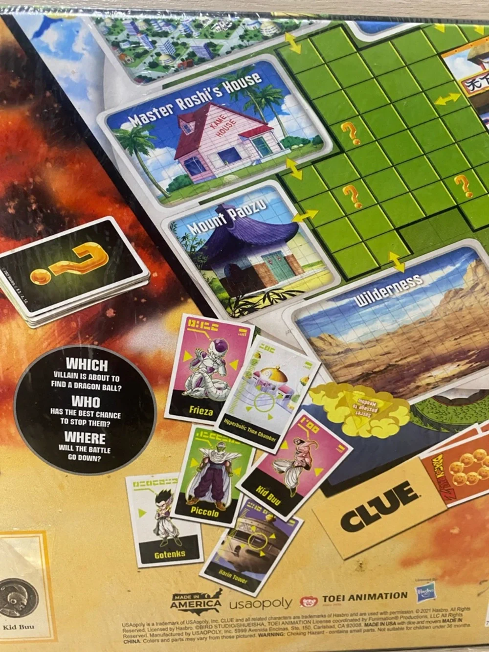 Clue Dragon Ball Z Edition Board Game - Dragon Ball Z anime